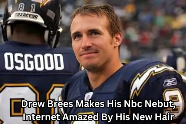 hair drew brees makes his nbc debut, internet amazed by his new hair